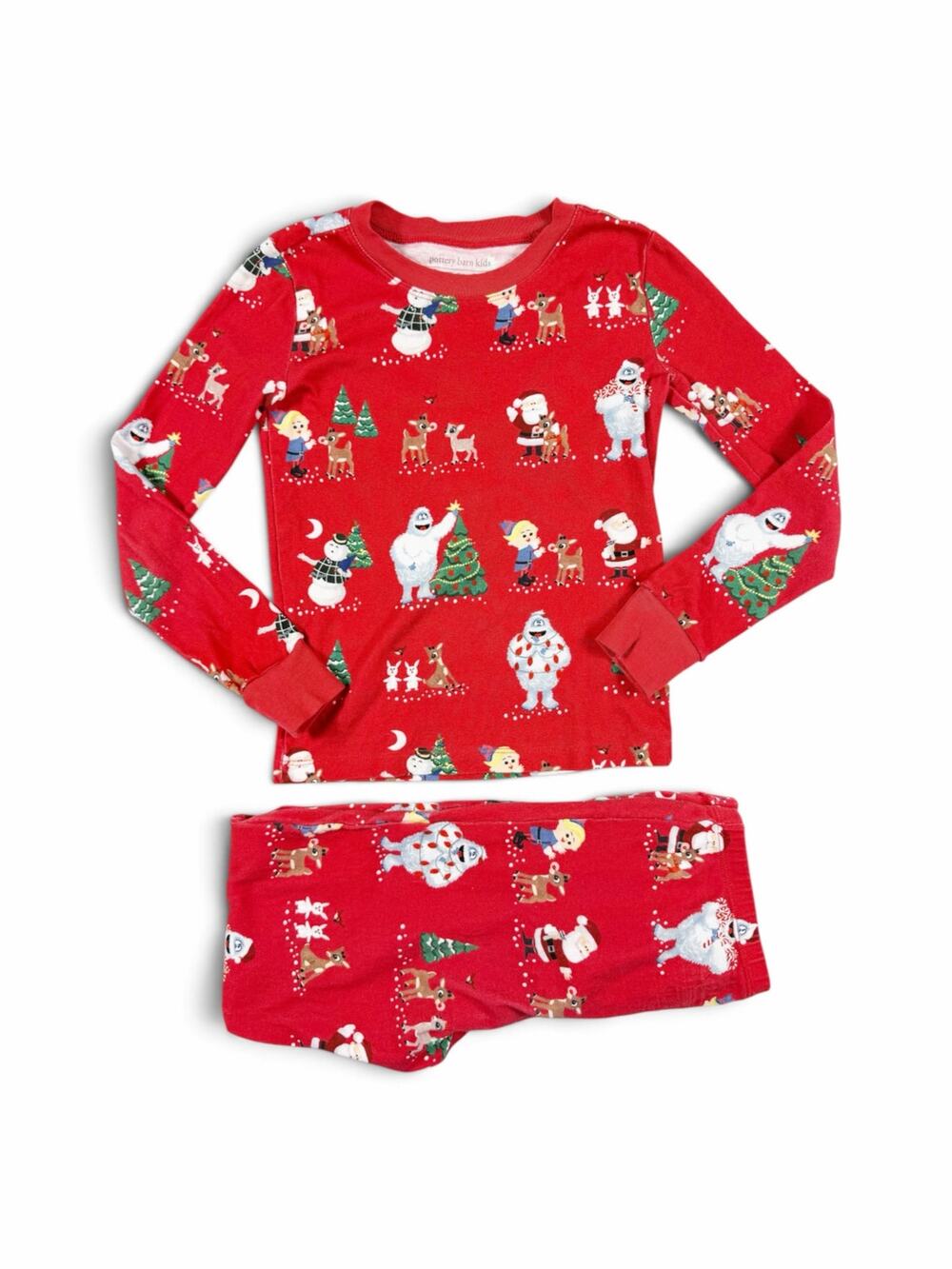 Pottery Barn Kids Rudolph Red-Nosed Reindeer Christmas Pajamas Set Size 10